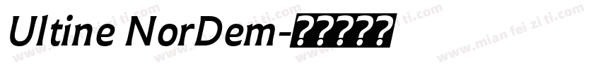 Ultine NorDem字体转换